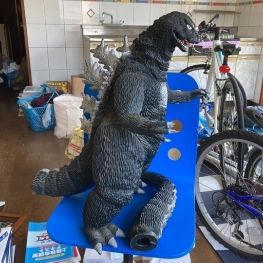 【破損あり】THEゴジラ・高さ45cm・全長60cm・バンダイ日本製品★