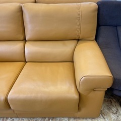 本革 レザーソファ　家具 ソファ 2人掛けソファ