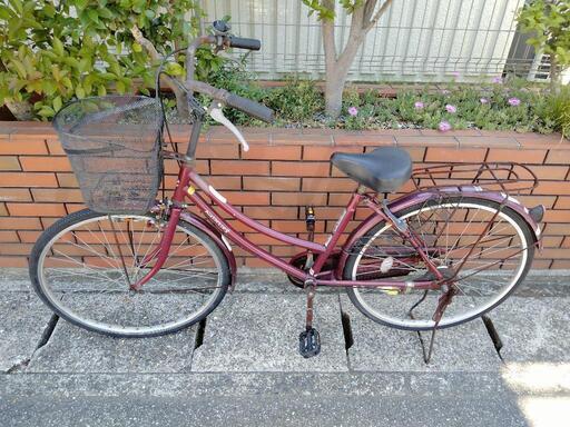 chariyoshy出品)26インチ自転車、赤色 (chariyoshy) 新松戸の自転車の 