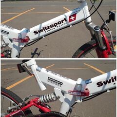 【略新車】Switzsport-Tech(スウィツスポート-テック) FRICK  20インチ 【フルサスペンション】 折りたたみ自転車 〔シマノTourney 6段変速機搭載〕