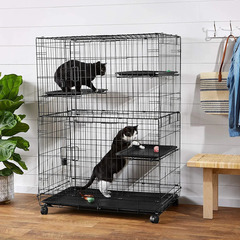 猫のケージ、3段Amazonベーシック(未使用、開封済み)