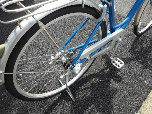 中古自転車3087 ブリヂストン 前後タイヤ新品！ 26インチ 3段