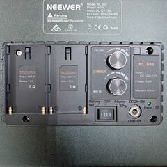 24C343_ジ6 NEEWER LEDビデオライト NL660 4個+スタンド 4個セット