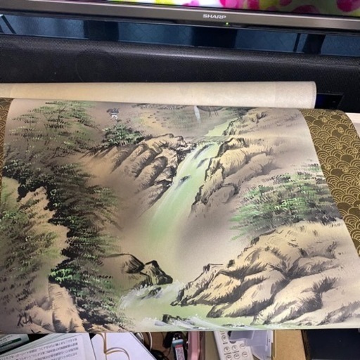 東京美術の保証書付き 掛け軸 井田仙水