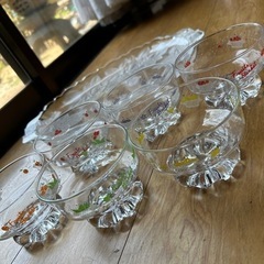 昭和レトロ　ガラス皿セット