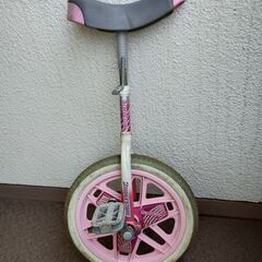 ブリヂストン製・１６インチ・ピンク・一輪車