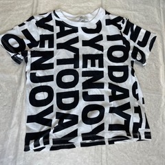 H&M Tシャツ　子供服　キッズ服　白×黒　