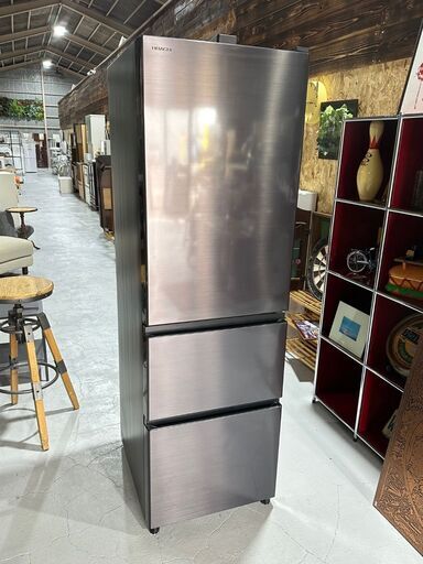 ★HITACHI 日立★ 3ドア冷蔵庫 R-V32RV 2022年 315リットル 自動製氷機能 メタリックグレー スリム ファミリー