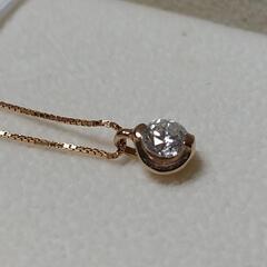 【美品】K18 ダイヤモンドネックレス