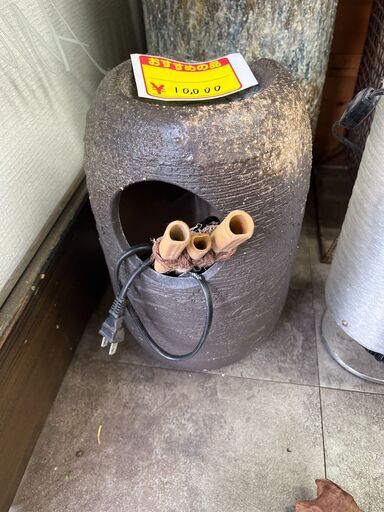 置物　和風　水循環式ポンプ型和風置物