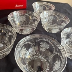 オールド　バカラ　ボウル　6点セット未使用