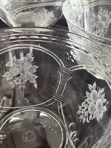 オールド バカラ ボウル 6点セット未使用 - プレート 