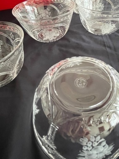 オールド バカラ ボウル 6点セット未使用 - プレート 