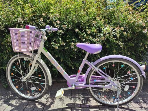 【ジュニア自転車】ブリヂストン22型　ラベンダー