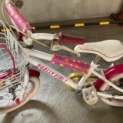 子供用自転車補助輪付女の子