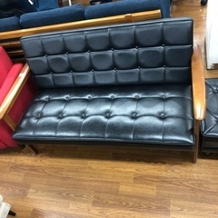 カリモク60 2人掛けソファー　オットマン付　77,000円