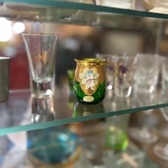 ボヘミアガラス　ミニグラス