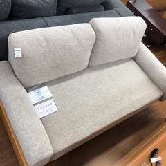 ジモティ来店特価!!! 2人掛け オットマン付きソファー レッド J-626