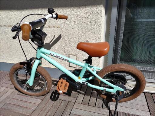 【Wynn】自転車 14インチ ミントグリーン【子ども用】