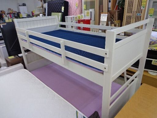 商談中 ニトリ 2段ベッド リク マットレス2枚付き セパレートOK - ベッド 