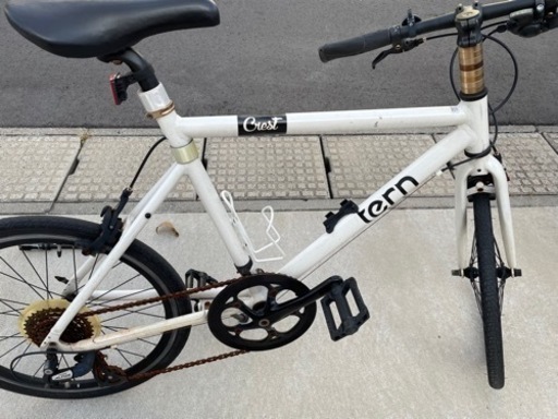 【20%値下げしました】tern　クレスト 白　自転車  ミニヴェロ