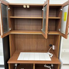 wa 857 食器棚 ブラウン