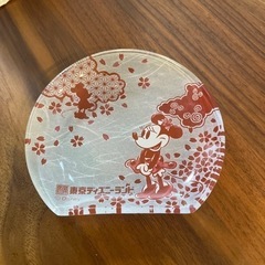 東京ディズニーランド　ミニー　ガラスプレート　小皿