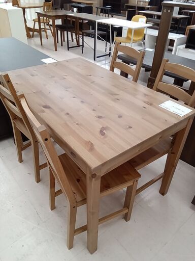 ★ジモティ割あり★ IKEA ダイニングセット４人用 ブラウン W118×D74×H73.5 クリーニング済み TC3254