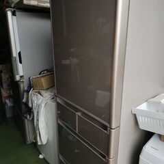 【ネット決済・配送可】5ドア　日立　冷凍冷蔵庫　501L