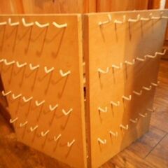 木製フックボード（折り畳み）