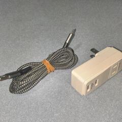 ☆充電器USB２口-タイプＣケーブル付き