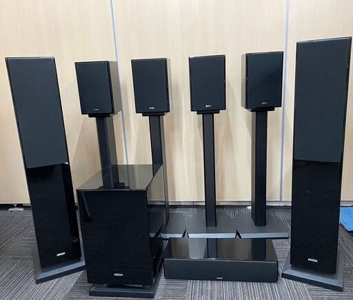 DENON　ホームシアター　デノンスピーカーシステム8点セット！！