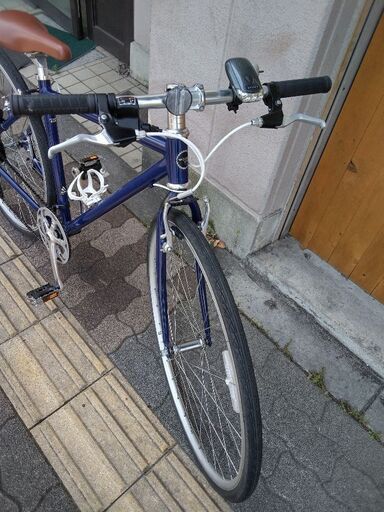 あさひ製WEEKEND アルミ 700C シマノ7速510mm BLUE クロス WEEKENDBIKES[ウィークエンドバイク]700c クロスバイク アルミ/7speed