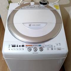 定価8万円SHARPプラズマクラスター付中古洗濯機