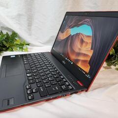 値下げしました❗【Office365付いてます】赤い彗星⁈ 2019年 FUJITSU LIFEBOOK U938V 13インチ Windows11 ①