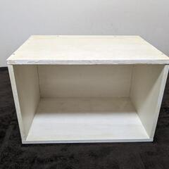 木製カラーボックス・白（45cm x 30cm x 30cm）