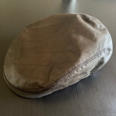 牛革製ハンチング帽