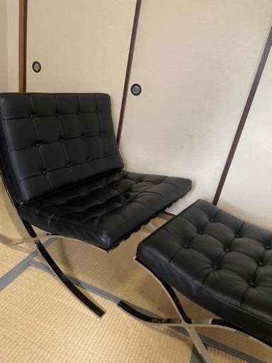 バルセロナチェア　オットマン付き