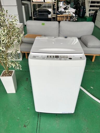 大阪❗️♻️エコマックス♻️配送も可⭕️「S432」⭐️ハイセンス⭐️ 全自動洗濯機　HW-55E2W 2023年製　5.5kg【大阪市プレミアム付商品券利用可能！】