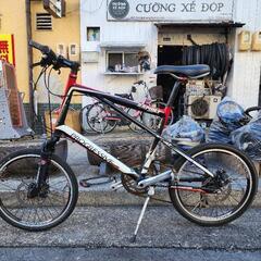 ミニベロ自転車　２０インチ　2x7変速　フレーム　アルミ　配達可能