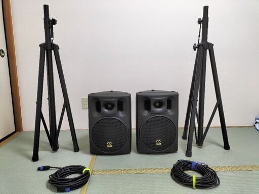 ＜値下げしました＞音響機器(スピ−カ−2台 CSP10、スタンド2台、ケ−ブル2本)　何れも美品