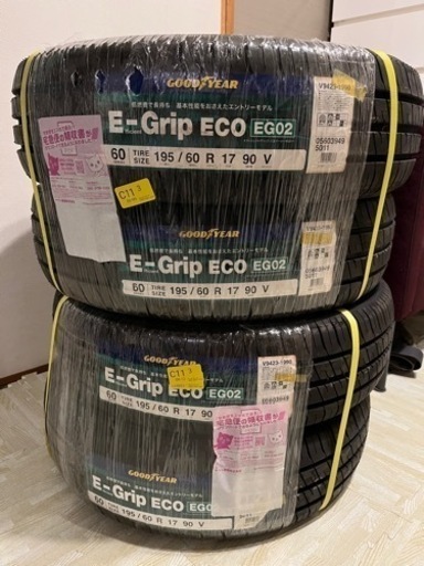 GOODYEAR　195/60R17 90V　夏タイヤ　未使用品 ４本セット