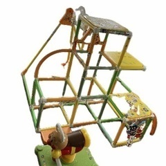 【子供玩具】アンパンマンジャングルジム＋ブランコ