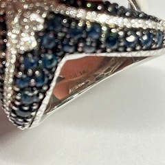 サファイア14kリング