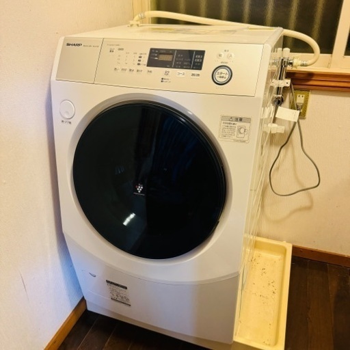 【退去前断捨離】シャープ ドラム式洗濯機 SHARP ES-H10D