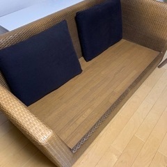 最高級　定価50万以上　フクラ　マロニー　本革　ブランド　ソファ　編み込み 最高級 定価50万以上 フクラ マロニー 本革 ブランド ソファ 編み込み