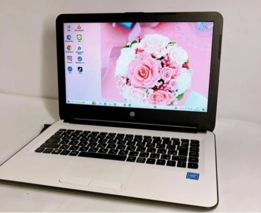 初期設定済　 14インチ DVD bluetooth 搭載　人気ホワイト　hp