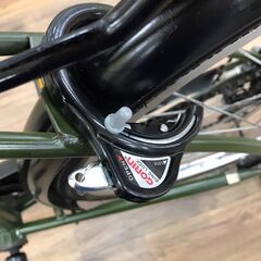 自転車 緑 オートライト 変速付き 26インチ