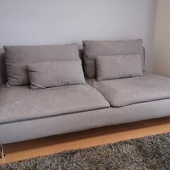 イケアIKEA ソーデルハムン 三人掛けソファ グレー