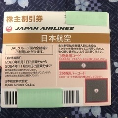 JAL株主割引券①